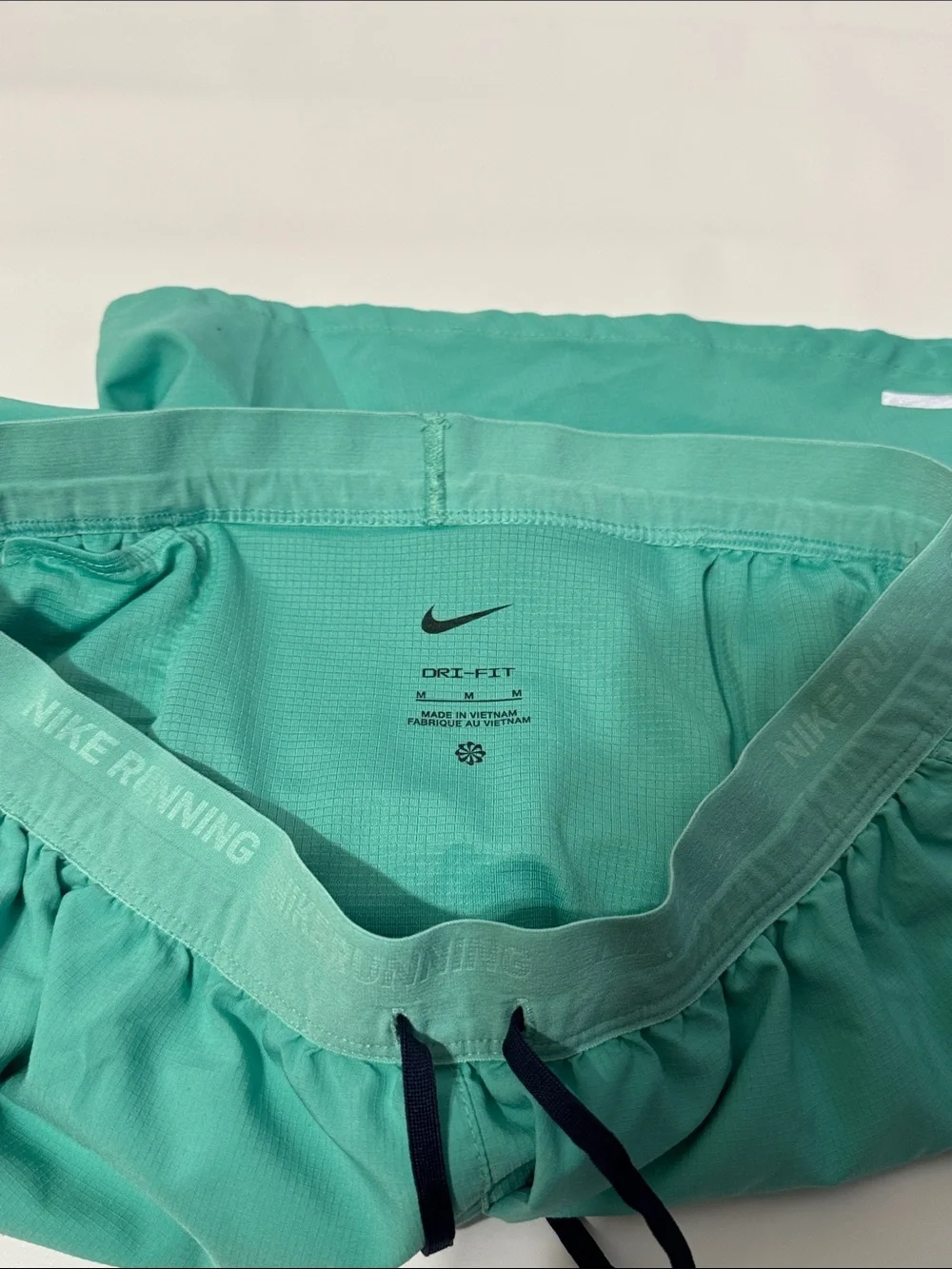 Nike Teal Athletic Running Shorts withDrawstrings